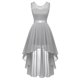 thumbnail image 4 of Vestido de encaje sin mangas con cuello redondo, cómodo, informal, a la moda para mujer Pompotops ghjkhdj5586, 4 of 5
