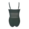 thumbnail image 2 of Traje de Baño Ocean Pacific para Mujer completo con Mesh en Vientre, Tirante Delgado Verde Talla EG, 2 of 4