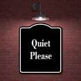 thumbnail image 2 of Quiet Please BLACK Aluminum Composite Sign 20''x24'', 2 of 9