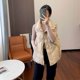 thumbnail image 4 of Chalecos para mujer, chalecos de algodón con plumón de pato, cárdigans casuales sin mangas con cuello alto, chaquetas vintage de gran tamaño, chaquetas sólidas, blusas para mujer, 4 of 4