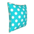thumbnail image 2 of Haiem Aqua And White Polka Dot Print Velvet Soft Solid Decorative Square Throw Pillow Covers Set with Elegant Piping Christmas Cushion Case for Sofa Bedroom Car-20"x20", 2 of 8