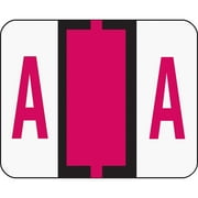 Angle View: Smead, SMD67071, BCCR Bar-Style Color-Coded Labels, 500 / Roll, Red