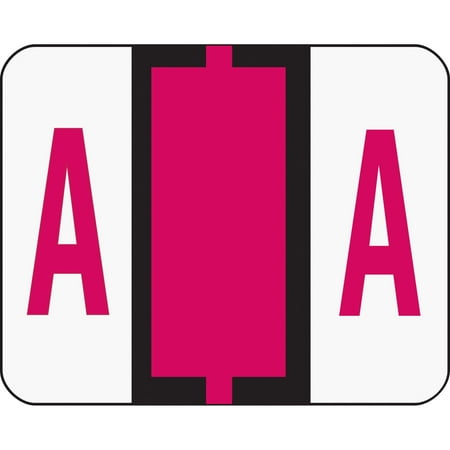 Smead, SMD67071, BCCR Bar-Style Color-Coded Labels, 500 / Roll, Red