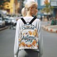 thumbnail image 7 of FORMRS Mini Backpack Purse for Women Quilted Travel Daypack Casual Shoulder Bag, Autumn Day with Cocoa Pattern, 7 of 7