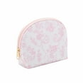 thumbnail image 3 of Pink Floral Travel Cosmetic Zipper Pouch, 3 of 5