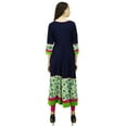 thumbnail image 4 of Phagun Rayon Anarkali Kurta Floral Designer Ethnic Kurti Tunic Dress, 4 of 5