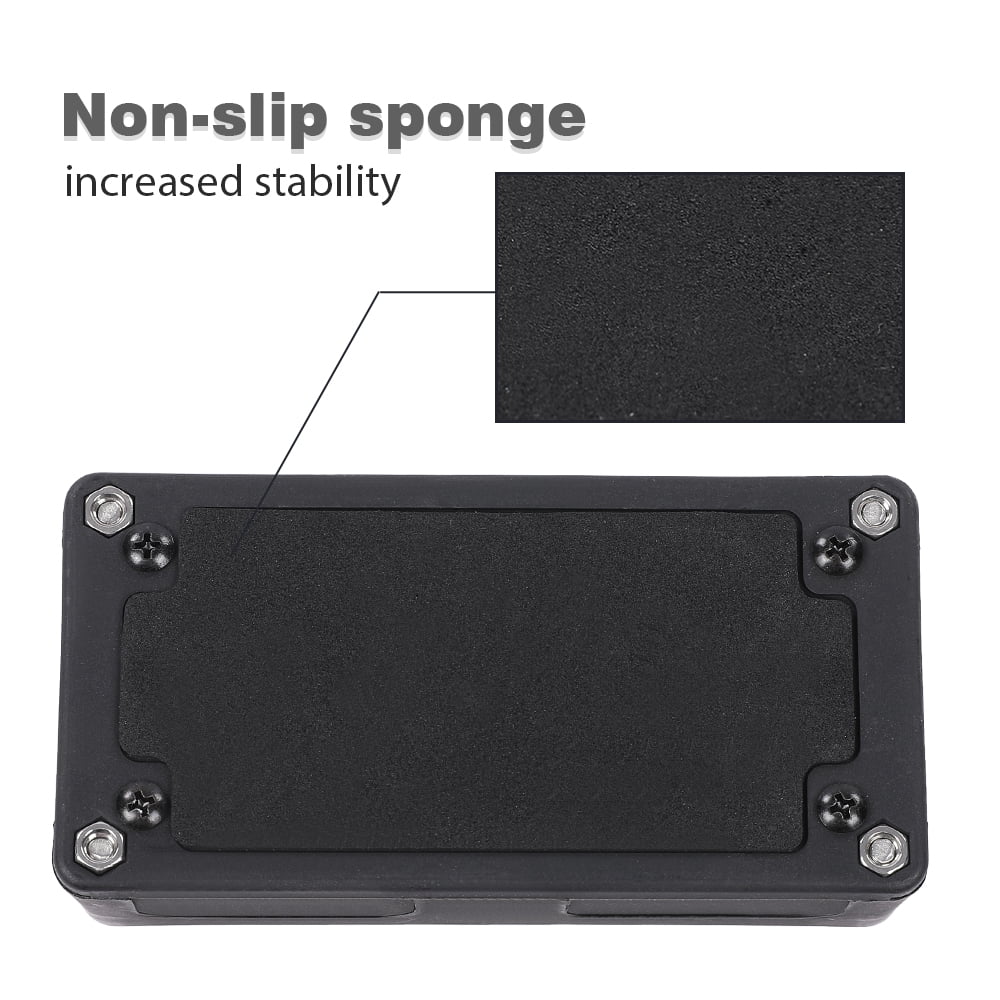 CROSSDESIGN 12 Terminal Ground Power Distribution Junction Block Kit Heavy Duty Bus Bar 12V Black
