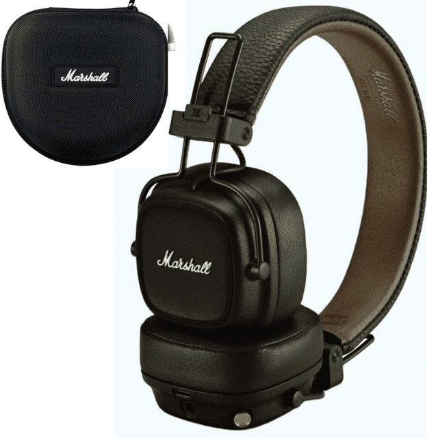 Audífonos Marshall Major IV Bluetooth Chocolate (Estuche Regalo) Inalámbricos