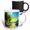 Multicolor, variant on 3drose, Colorful Tent, Green Tree, Boat in the Lake, Summer Sunset Gift, 15oz Mug
