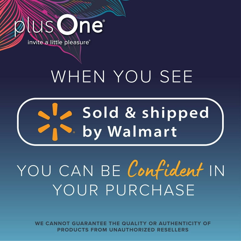 plusOne Vibrating Ring Soft Touch Massager, 5 Vibration Settings, Waterproof