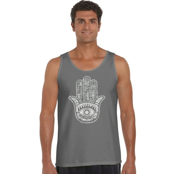 LA Pop Art Men's Word Art Tank Top - Hamsa