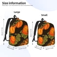 thumbnail image 4 of Balery Orange Pumpkin Vintage Canvas Backpack for Men and Women - Large Capacity, Durable Travel Laptop Bag for School, Work, Hiking, and Outdoor Activities, 4 of 7