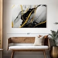 thumbnail image 3 of Elephant Stock Gold Foil Abstract Wall Art - Horizontal Canvas Wall Art - Living Room Wall Decor - Abstract Canvas - Black And Gray Decor - 48" x 32", 3 of 8