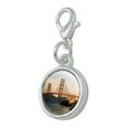 thumbnail image 2 of Golden Gate Bridge San Francisco Antiqued Bracelet Pendant Zipper Pull Charm with Lobster Clasp, 2 of 4