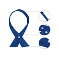 thumbnail image 5 of INSPIRE CHIC Unisex School Uniform Solid Adjustable Button Criss-Cross Bow Tie Blue One Size, 5 of 6