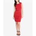 thumbnail image 1 of Vestido ajustado drapeado Rachel Roy para mujer rojo XS, 1 of 2