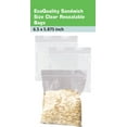 thumbnail image 5 of EcoQuality Clear Resealable 6.5x5.875 Inch Food Storage Sandwich Bags with Press Seal for Meal Prep, Travel, Portioning and Snacks, Durable Storage Solution (1000), 5 of 5