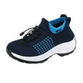 thumbnail image 5 of Orthopedic Sneakers for Women Breathable Lace Up Walking Shoes Slip On Trainers Casual Ladies Platform Athletic Running Shoes Blue Size 11.5, 5 of 8