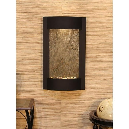 - Adagio SWA1712 Serene Waters Textured Black Green Featherstone Wall Fountain