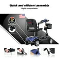 thumbnail image 3 of Outdoor Mobility Scooter for Senior, Heavy Duty Electric Scooters with 4 Wheel, Sliding Swivel Seat with Flip-Up Armrests for Adults, Easy Assembly, 300lbs, Silver, SS212, 3 of 9