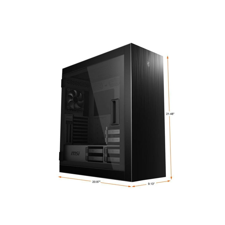MSI MPG SEKIRA 500P ATX Mid Tower PC Case - Black Steel/Tempered