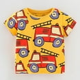 thumbnail image 2 of Utlike Boys T-Shirt Summer Toddler Short Sleeve Cartoon Prints T-Shirt Tops Clothes Size 18 Months-24 Months, 2 of 7