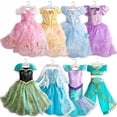 thumbnail image 2 of Disney Princess Party Dress up for Girls Halloween Frozen Elsa Jasmine Rapunzel Costume Kids Encanto Robe Clothing Birthday GiftTag-110 Gao Jinjia LED, 2 of 2
