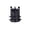 Black, variant on 1Pcs Fixed 4 Buckle Reflective Foldable Flotation Vest, Life Jacket for Night or Low Light Use for Adult Black