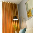 thumbnail image 5 of ML American Warm Yellow  Curtains Living Room Bedroom Semi-blackout  Curtains Modern Minimalist Tulle Customization, 5 of 6