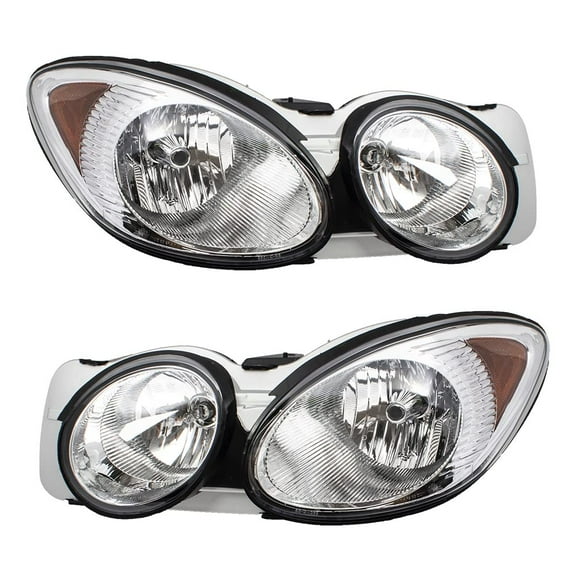 EPIC LIGHTING OE Style Halogen Headlights Assembly Replacement for BUICK 05-07 LACROSSE [ GM2518142 GM2519142 25942064 25942065 ] Pair