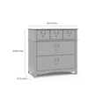 thumbnail image 6 of Graco Story 3 Drawer Classic Customizable Dresser Pebble Gray, 6 of 7