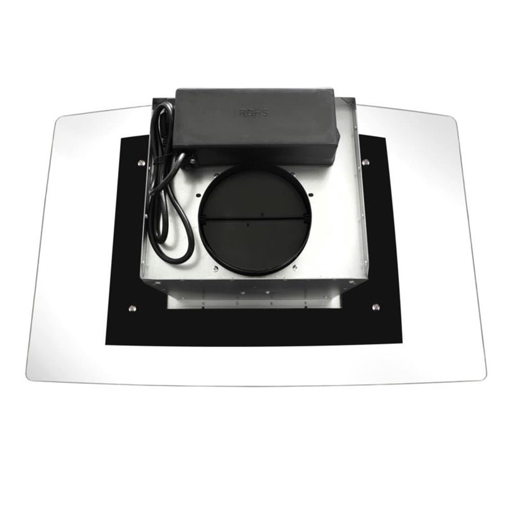 36 in. Lumin Collection Ductless Island Range Hood in Stainless Steel