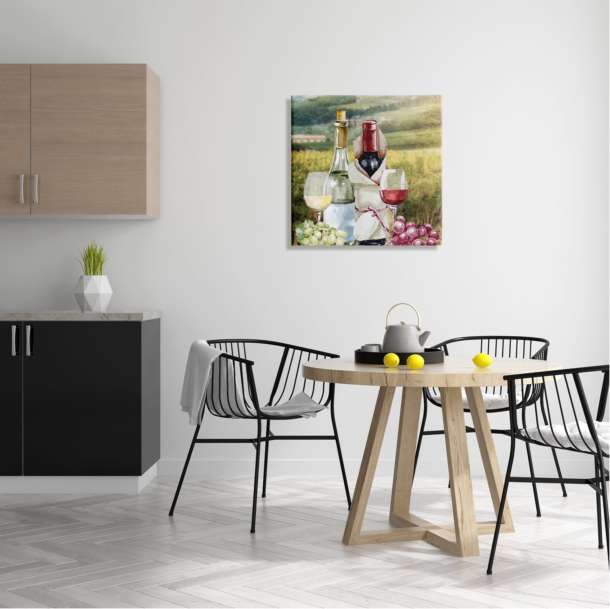 Stupell Industries Wine Tasting Landscape Food & Beverage Painting Gallery Wrapped Canvas Print Wall Art, 24 x 24