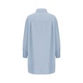 thumbnail image 3 of WXLWZYWL Womens Button Down Shirt Dresses with Pockets Cotton Button Up Tunics Long Sleeve Solid High Low Blouse Tops, 3 of 5
