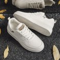 thumbnail image 4 of Men's Low Top Lace Up Thick Sole Casual Sneakers Stitched Hollow Detail Upper Daily Walking Shoes, 4 of 10