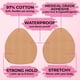 thumbnail image 5 of Cintas Desechables Para Levantamiento De Senos Push Up Pasties Sujetador Adhesivo Sin Tirantes Cubre Pezones Cinta Invisible Para Senos 3 Pares Eigraketly AP006432-02, 5 of 6