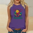 thumbnail image 2 of Summer Tank Tops for Women Casual Crewneck Sleeveless Shirts Pickleball Graphic Tees Loose Fit T Shirt Casual Blouse, 2 of 4