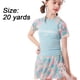 thumbnail image 2 of Traje de baño para niñas, colorido, deportivo, dividido, de manga corta, 2 of 7