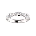 thumbnail image 3 of 1/8ct Diamond Infinity Wedding Ring Available in 14k White, Yellow, or Rose Gold, 3 of 3