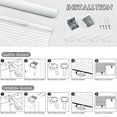 thumbnail image 7 of Keego Top Down Bottom Up Cellular Shades Cordless Honeycomb Blinds for Windows Light Filtering White Color 22.0"w x 36.0"h, 7 of 7