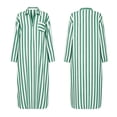 thumbnail image 4 of Odbmxy Striped Women Maxi Dresses Fall Long Sleeve Shift Holiday Casual Collared Loose Shirt Dress for Women Beach, 4 of 7