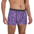 thumbnail image 4 of Salouo Lavender Flowers Print Men's Boxer Briefs,Breathable Underwear Elastic Waistband Briefs for Men -Medium, 4 of 8