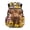 American Flag and Sunflowers, variant on FUIALDOLG Colorful Paw Print Pattern School Book Bag with Sturdy Multi Pocket Daypack, Multi-Pocket 17 Inch School Bag for Elementary Outdoor