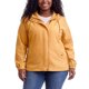thumbnail image 1 of Abrigo de trench con capucha para mujer Agnes Orinda, talla grande, a prueba de viento, con cierre de cremallera y botones, chaqueta de invierno con bolsillos, color dorado, 1 of 5