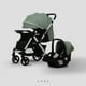thumbnail image 3 of Carriola Plegable Con Portabebé Ultra Premium AOKU Verde, 3 of 8