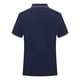 thumbnail image 4 of Playeras Elvqul para Hombre Stretch Casual Azul Oscuro de Color Sólido Manga Corta con Solapa Botones, 4 of 4