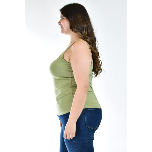 Blusa básica de tirantes Roman Fashion /Tallas Extras, 001