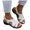 White, variant on Oyedens Womens Sandals Fashion Casual Mid Heels Walking Sandals Wide Width Beach Slingback Sandals