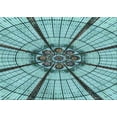 thumbnail image 1 of Ahgly Company Tapis d'Intérieur Lavables en Machine Rectangle Transitionnel Bleu Verdâtre Vert, 2' x 4', 1 of 7