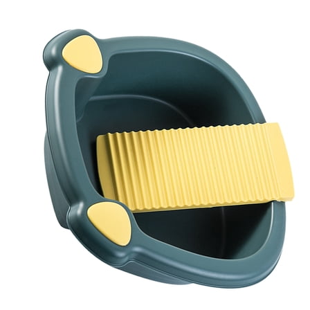 LEORX 1Set Laundry Basin with Washboard for Washing Clothes